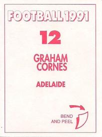 1991 Select AFL Stickers #12 Graham Cornes Back